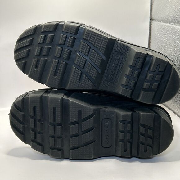 Sorel Snow Boots Youth Size 4 Black White Polka Dots Waterproof Insulated - Picture 14 of 16